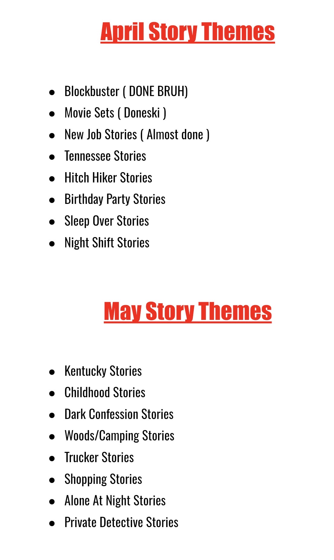 Alex’s updated April and May 2026 story themes google doc screenshot.jpeg