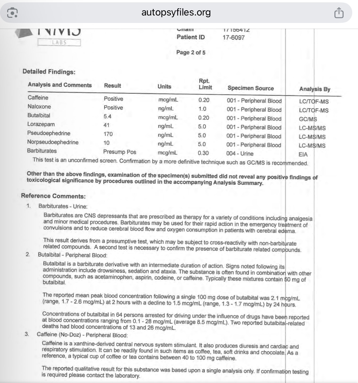 Chris Cornell’s post-mortem toxicology results pt.1.jpeg